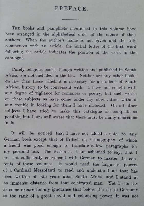 Catalogue of Books and Pamphlets Relating to Africa South of the Zambesi (First Edition, 1912) | ...