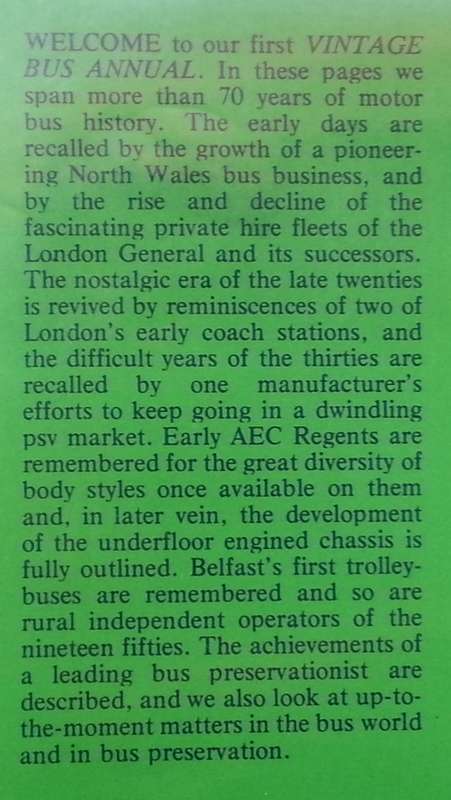 Vintage Bus Annual (First Issue, 1979) | Ken Blacker