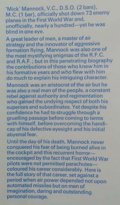 Ace With One Eye: The Story of 'Mick' Mannoch, VC (Inscribed by Co-Author) | Frederick Oughton & ...
