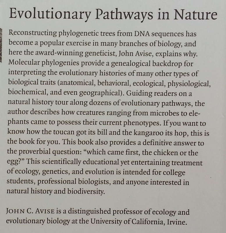Evolutionary Pathways in Nature: A Phylogenetic Approach | John C. Avise