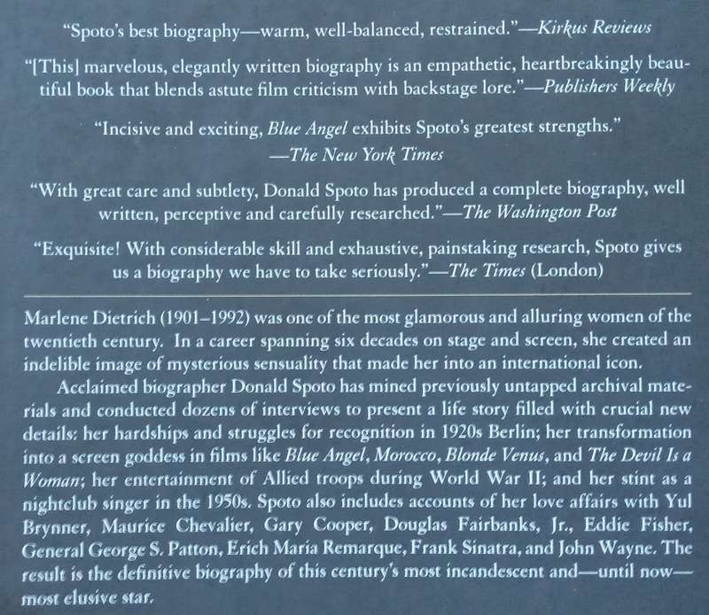 Blue Angel: The Life of Marlene Dietrich | Donald Spoto
