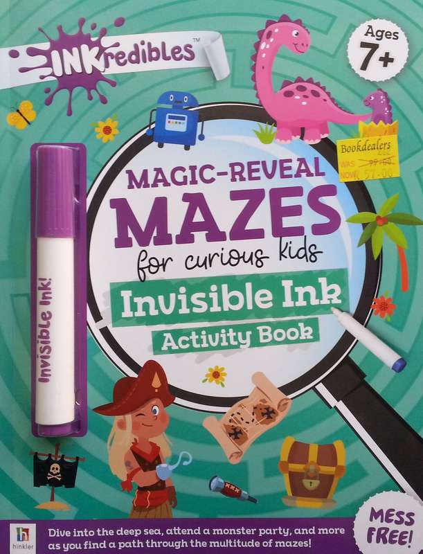 Magic-Reveal Mazes for Curious Kids: Invisible Ink Activity Book