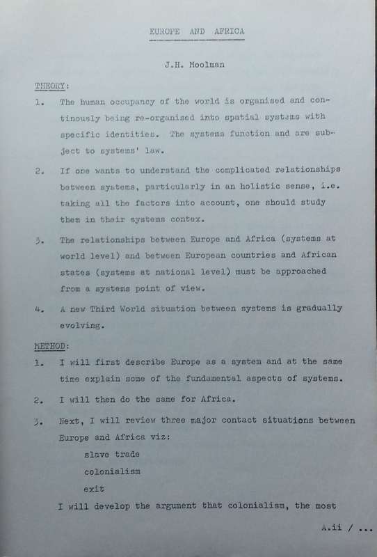 Africa in the Seventies: Papers by Staff of the Africa Institute of South Africa read during a Da...