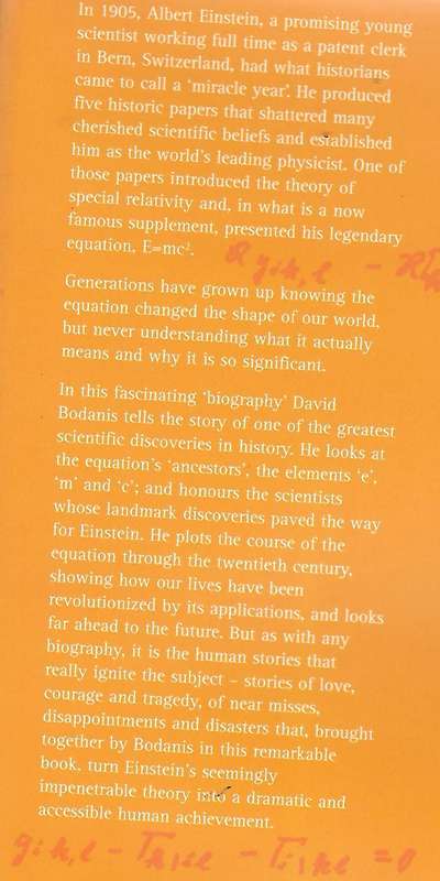 E=mc2 (A Biography of the World's Most Famous Equation) | David Bodanis