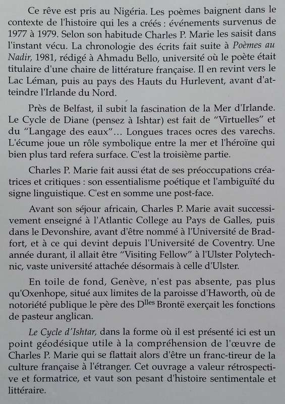 Le Cucle D'Ishtar (Inscribed by Author, French) | Charles P. Marie