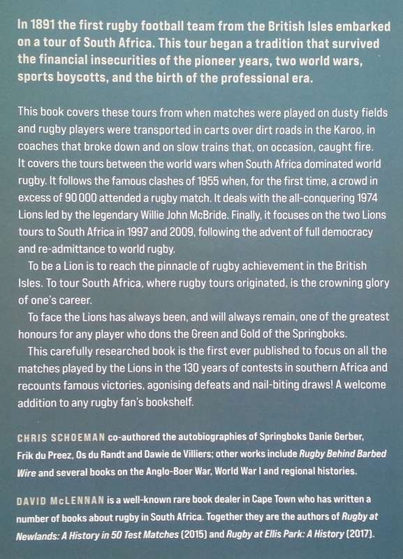 Lions in Africa: 130 Years of Rugby Rivalry, 1891-2009 | Chris Schoeman & David McLennan