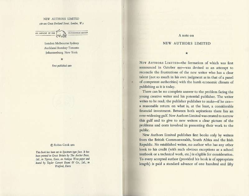 The Crust on its Uppers (First Edition, 1962) | Robin Cook