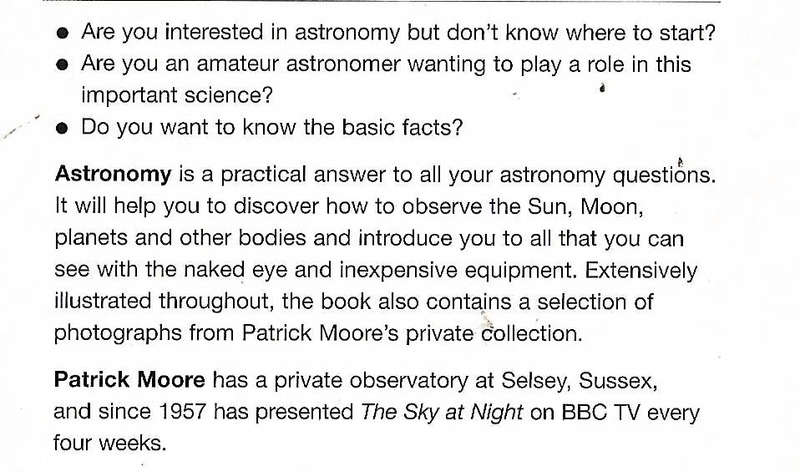teach yourself astonomy | Patrick Moore