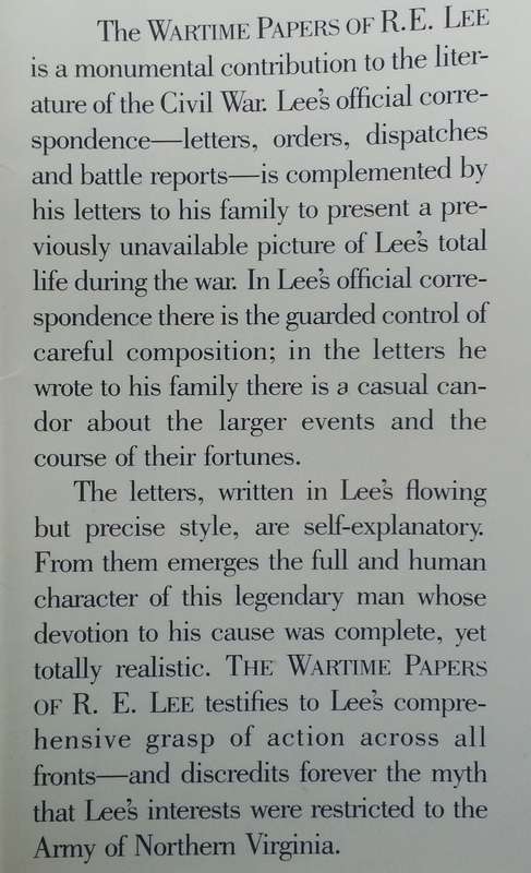 The Wartime Papers of R. E. Lee | Clifford Dowdey & Louis H. Manarin (Eds.)