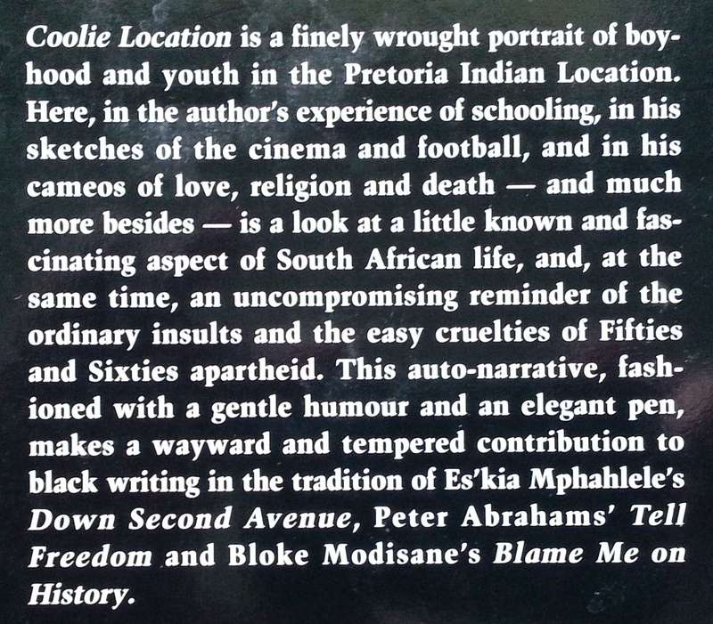 Coolie Location (Inscribed by Author) | Jay Naidoo