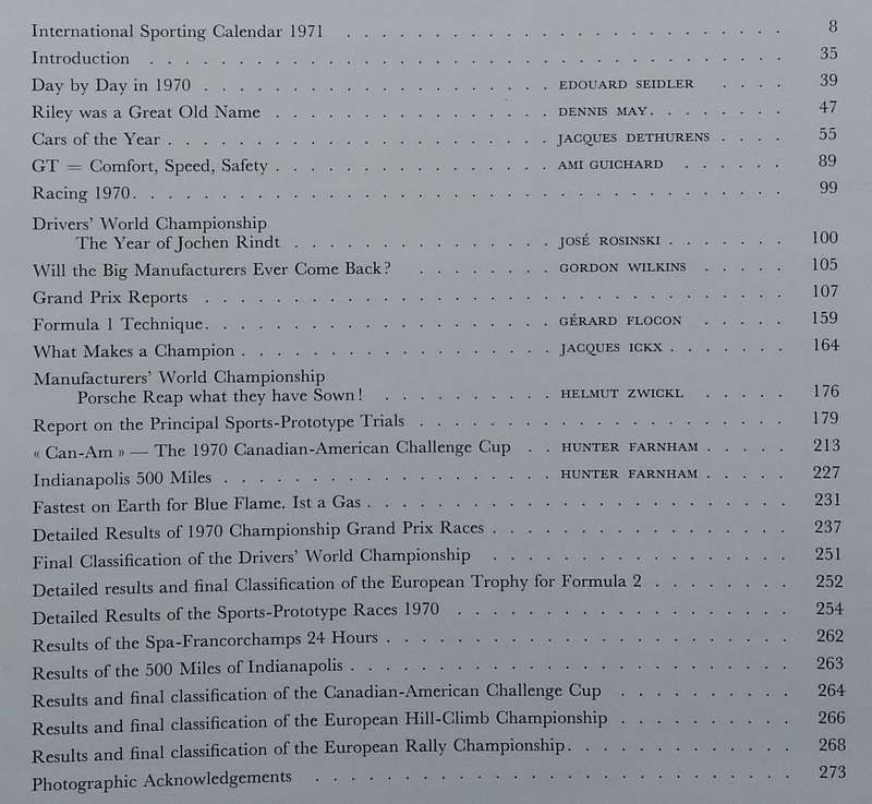 Automobile Year (Vol. 18, 1970-1971)