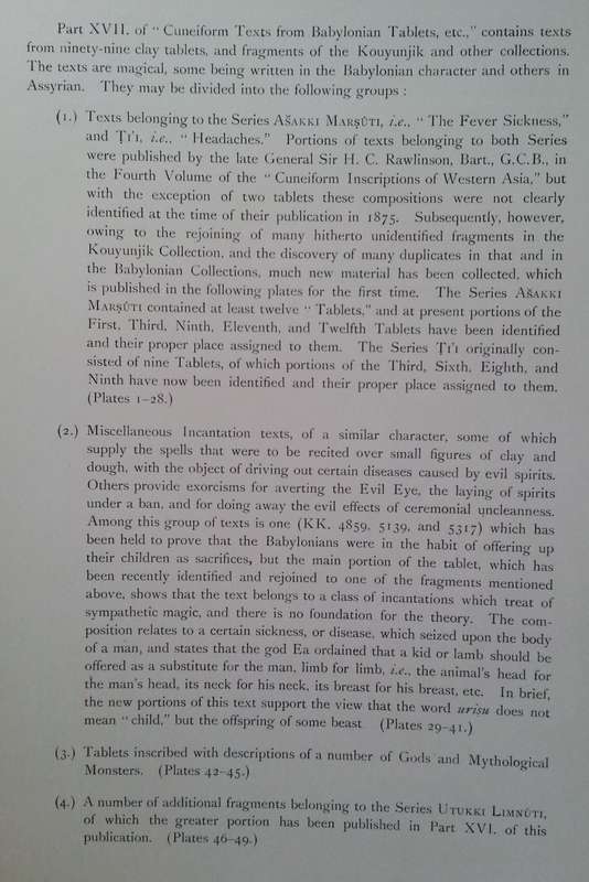 Cuneiform Texts from Babylonian Tablets, &c., in the British Museum (Part XVII, 50 Plates)