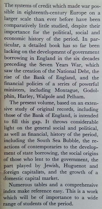 The Financial Revolution in England: A Study in the Development of Public Credit, 1688-1756 | P. ...