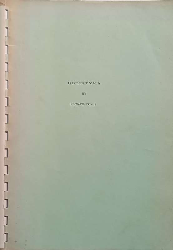 Krystyna: A Novel (Inscribed by Author) | Bernard Dones