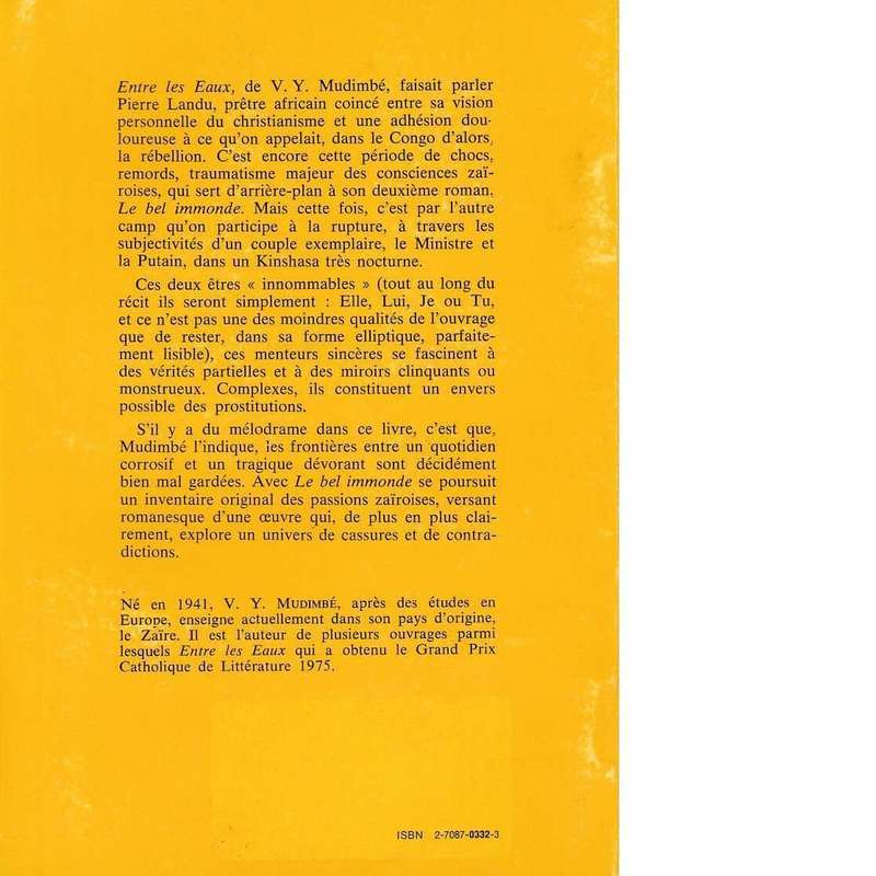 Le Bel immonde (French Edition)