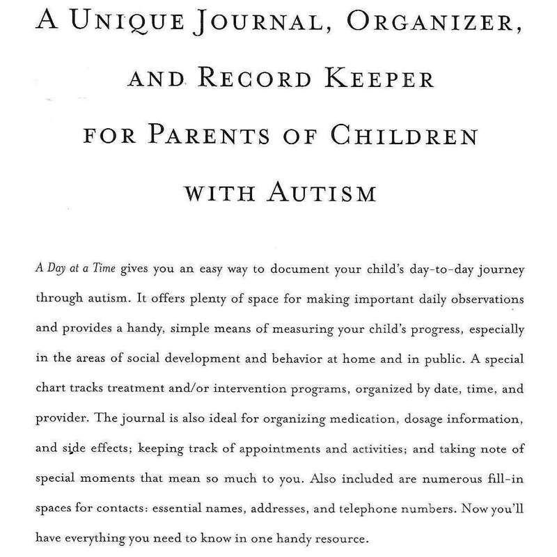 A Day at a Time: A Journal for Parents of Children With Autism | Jen Merheb