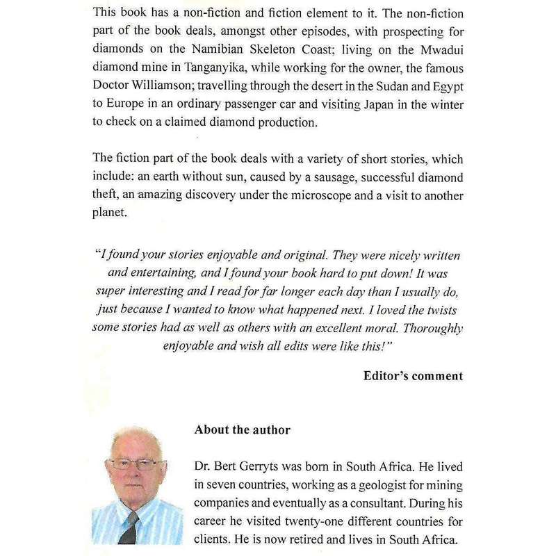 A Diamond Digger's Anecdotes and Stories (Inscribed by Author) | Bert Gerryts