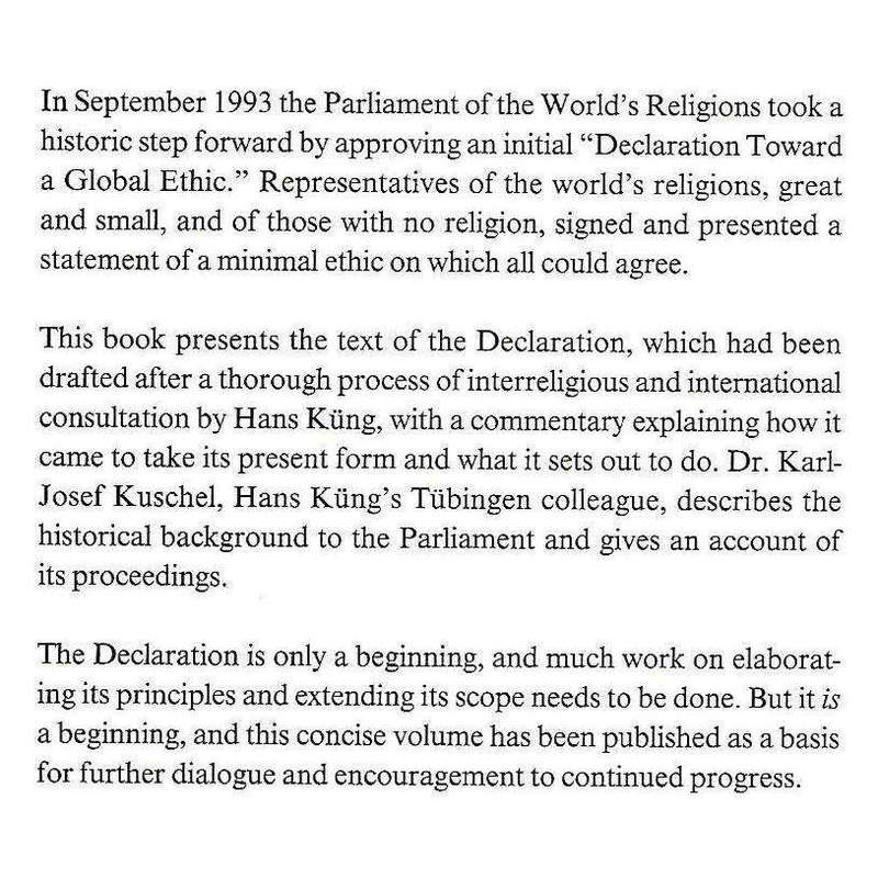 A Global Ethic: The Declaration of the Parliament of the World's Religions | Hans Kung & Karl-Jos...