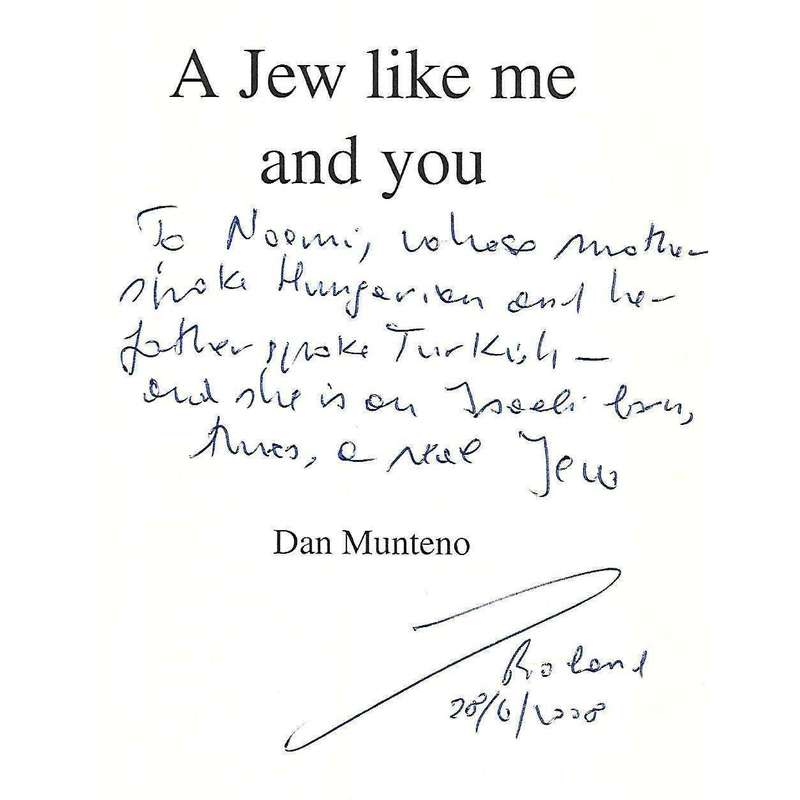 A Jew Like Me and You (Inscibed by Author) | Dan Munteno