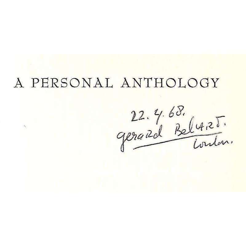 A Personal Anthology (First Edition, 1968, Copy of Gerard Bellaert) | Jorge Luis Borges