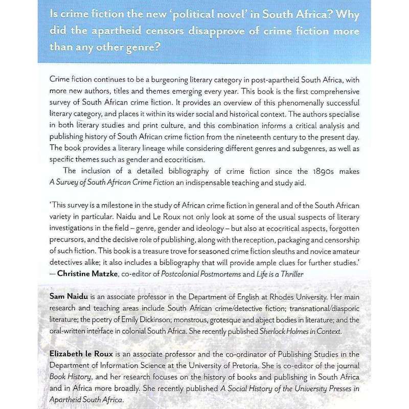 A Survey of South African Crime Fiction: Critical Analysis and Publishing History | Sam Naidu & E...