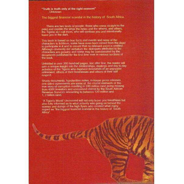 A Tigon's World Uncovered: Pre Publication Edition, Inscribed? (Vol 1) | Daniel Anagnostopoulos