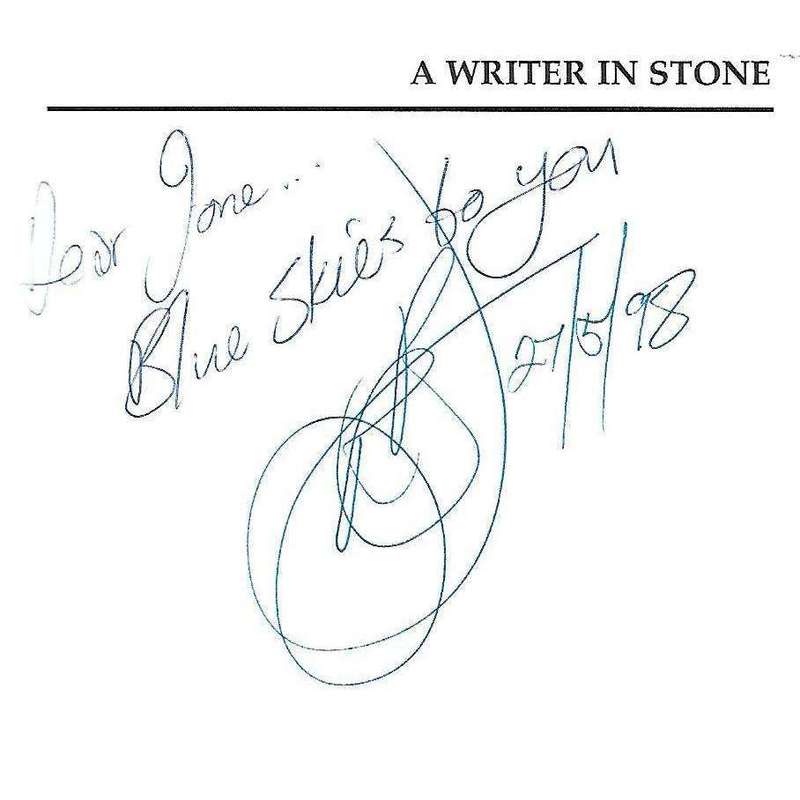 A Writer in Stone: South African Writers Celebrate the 70th Birthday of Lionel Abrahams (Inscribe...
