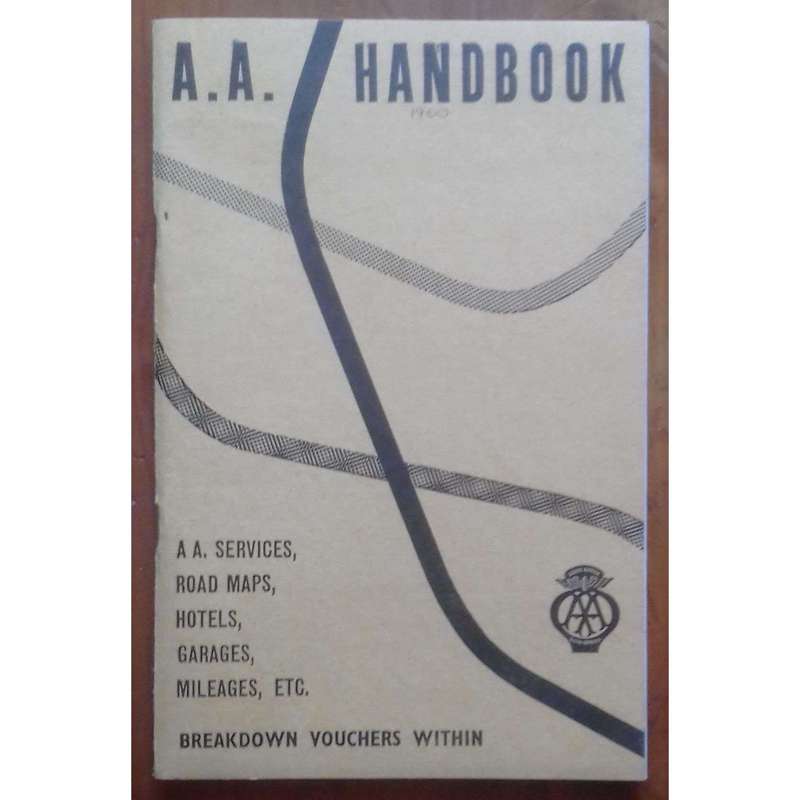 AA Handbook for 1960 With 7 Additional Items (In Touring Wallet)