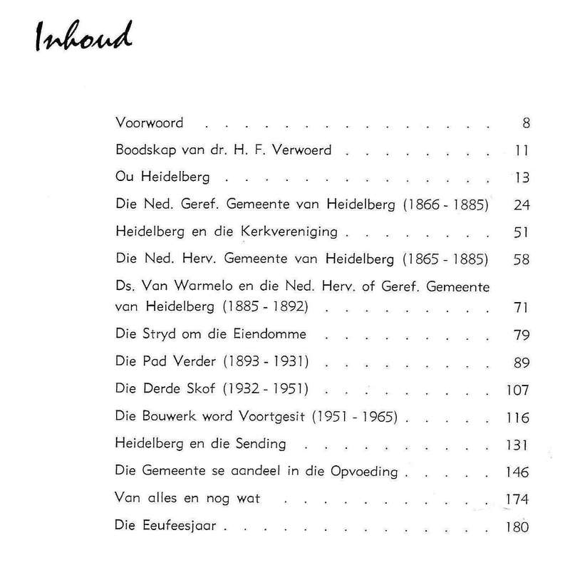 Aan God Aleen Die Eer: 'n Geskiedenis van die Ned. Geref. Gemeente Heidelberg (1865-1965) | Dr. A...