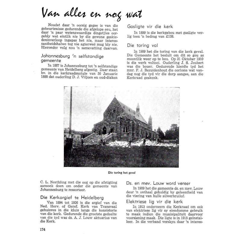 Aan God Aleen Die Eer: 'n Geskiedenis van die Ned. Geref. Gemeente Heidelberg (1865-1965) | Dr. A...