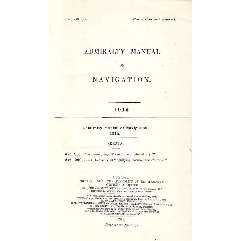 Admiralty Manual of Navigation