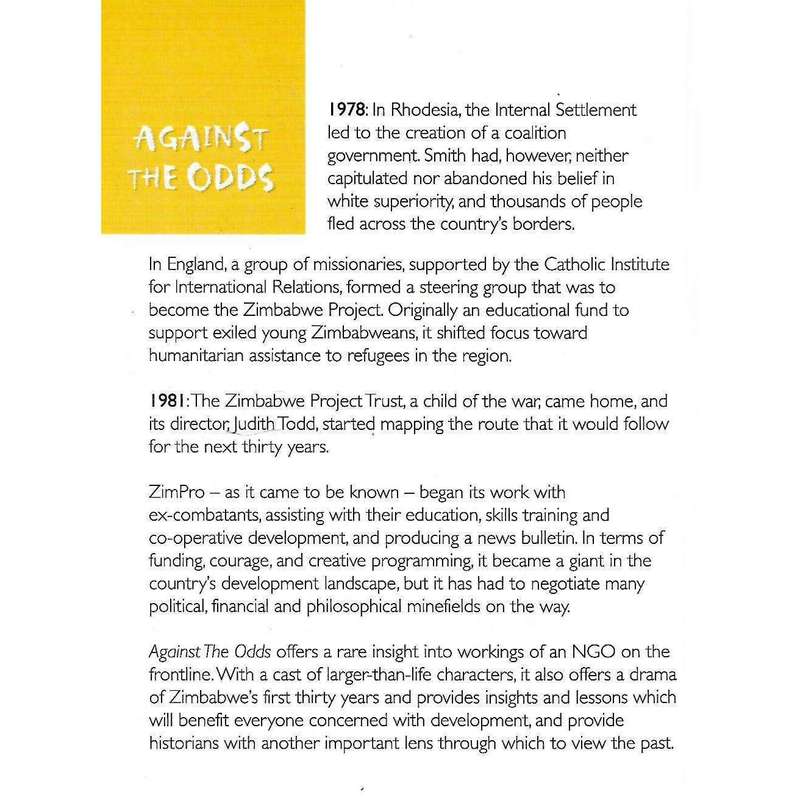 Aganst The Odds: A History of Zimbabwe Project Trust | Mary Ndlovu