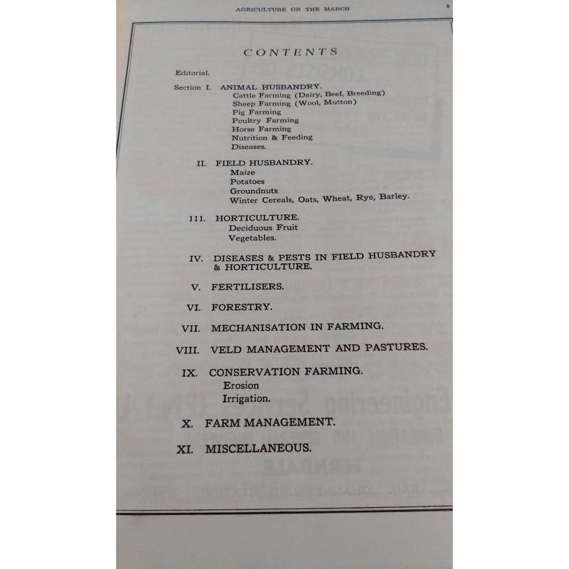 Agriculture on the March: Incorporating Progressive Farming in South Africa 1948 | Editor's G.J. ...