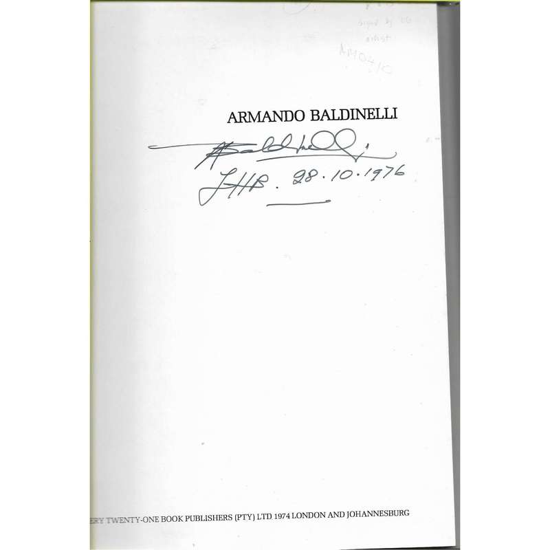 Armando Baldinelli (Signed by the Artist, First Edition) | Albert Werth