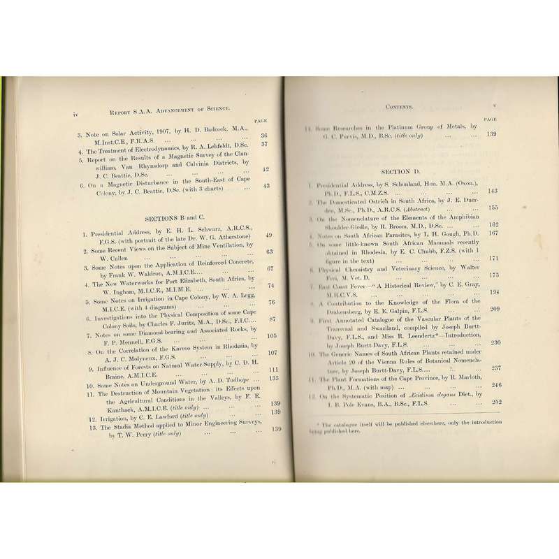 Report of the South African Association for the Advancement of Science: Sixth Meeting in Grahamst...