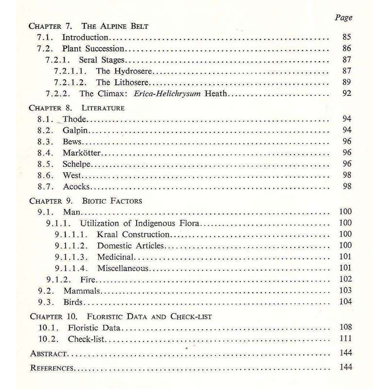 An Account of the Plant Ecology of the Cathedral Park Area of the Natal Drakensberg | D. J. B. Ki...