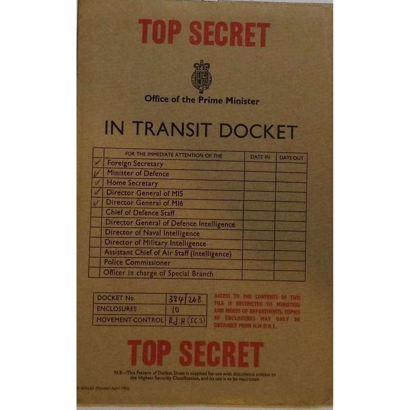 An Expensive Place to Die (First Edition 1967, with 'Top Secret' Dossier) | Len Deighton