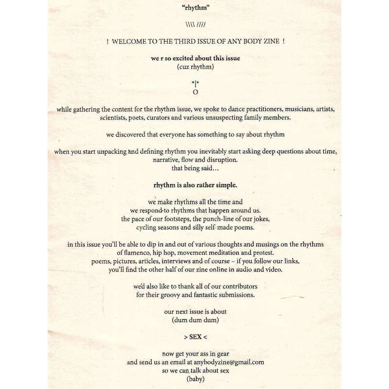 Any Body Zine (Issue No. 3, April 2016)