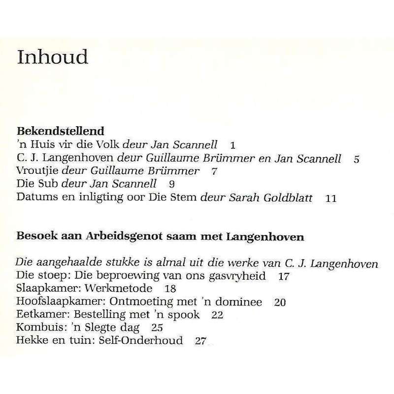 Arbeidsgenot: Die Woonhuis van C. J. Langenhoven (Afrikaans) | Jan Scannell