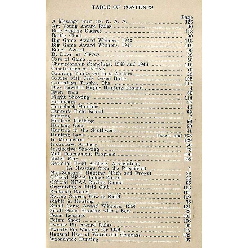 Archery Handbook 1945-46