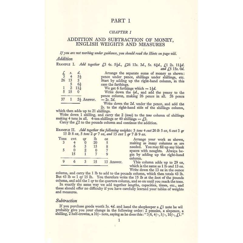 Arithmical Notes and Examples