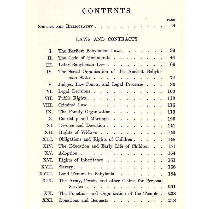 Babylonian and Assyrian Laws, Contracts and Letters | C. H. W. Johns