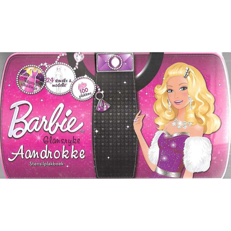Barbie Glansryke Aandrokke Stensilplakboek (Afrikaans)
