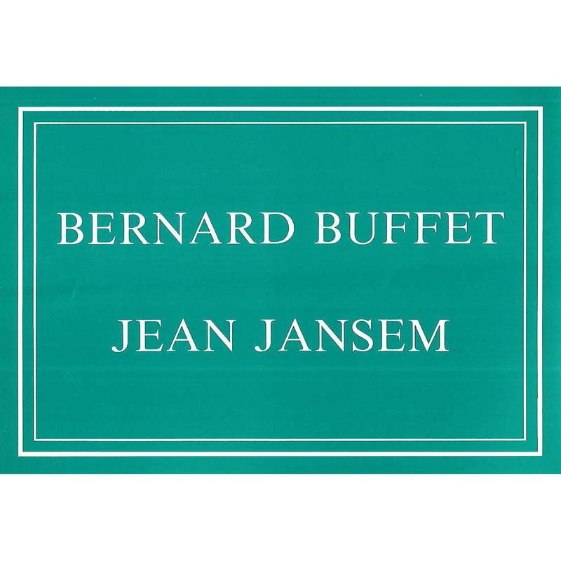 Bernard Buffet & Jean Jansen (Invitation to Exhibition of their Work)