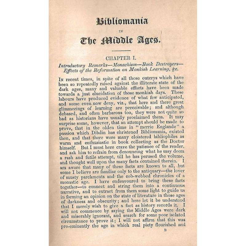 Bibliomania in the Middle Ages | F. Somner Merryweather (1849)