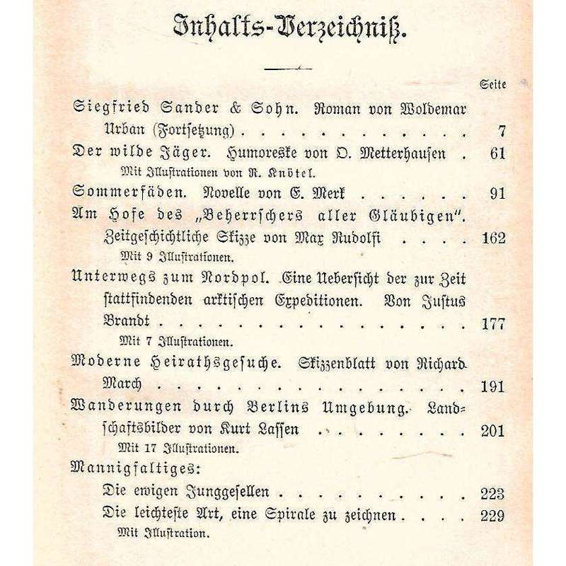 Bibliothek der Unterhaltung und des Willens, 1894 (German)