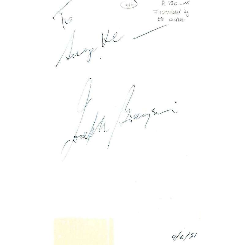 Body Language: A Handbook (Inscribed by Author) | Joseph Braysich