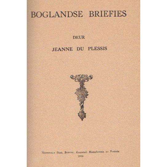 Boglandse Briefies (Afrikaans Edition) Published 1936 | Jeanne du Plessis
