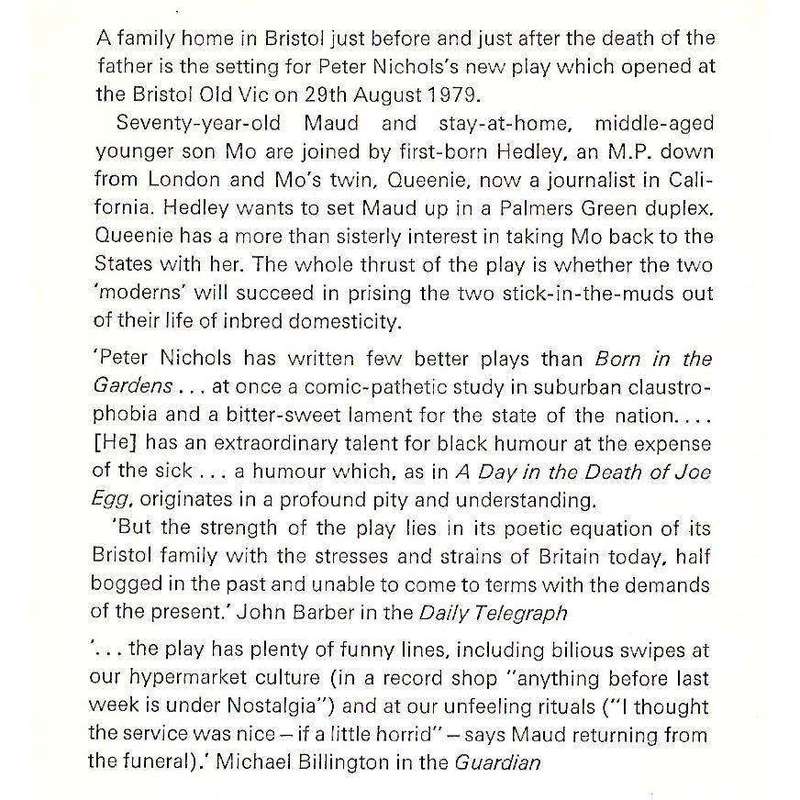 Born In the Gardens: A Play in Two Acts | Peter Nichols