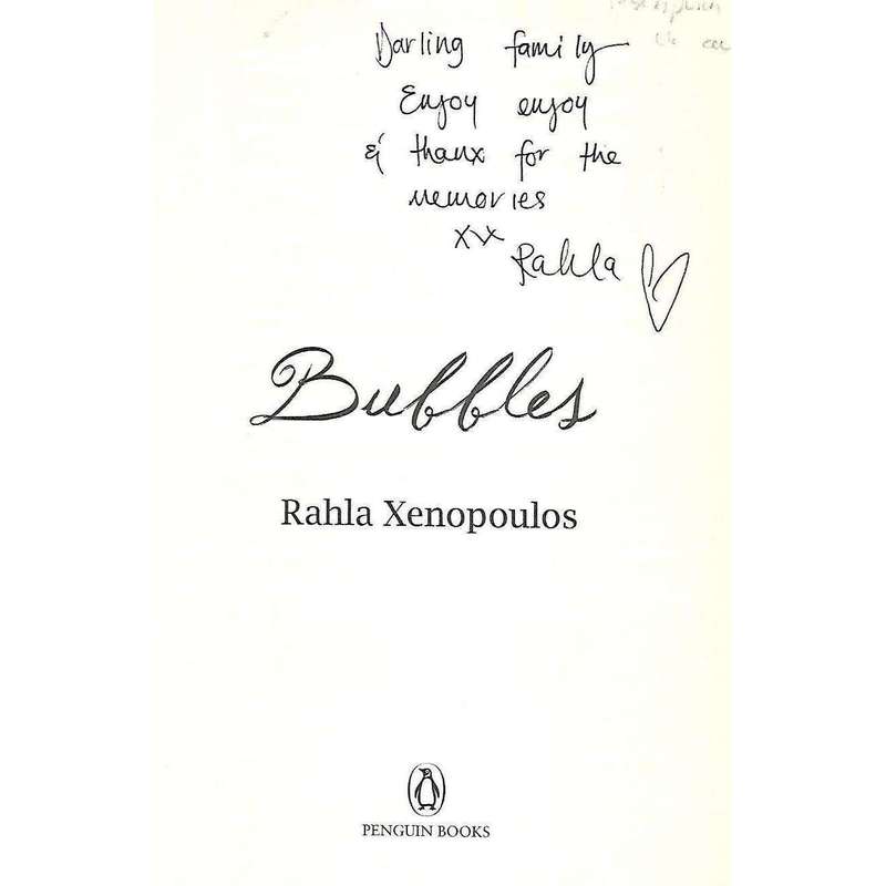 Bubbles: A Novel (Inscribed by Author) | Rahla Xenopoulos